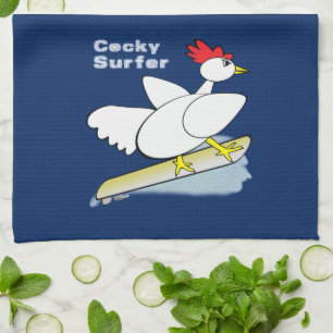 Cocky Surfer Theedoek
