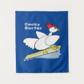 Cocky Surfer Wandkleed (Voorkant)