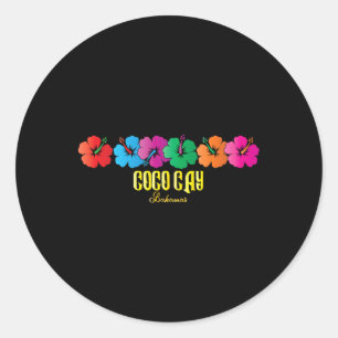 Coco Cay Bahamas Souvenirs Familie Vakantie Cruise Ronde Sticker