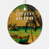 Coco Cay Island Bahamas Souvenirs 80's Keramisch Ornament (Links)