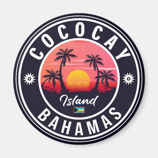 Coco Cay Island Bahamas Souvenirs 80's Magneet (Voorkant)