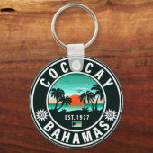 Coco Cay Island Bahamas  Souvenirs 80's Sleutelhanger (Achterkant)