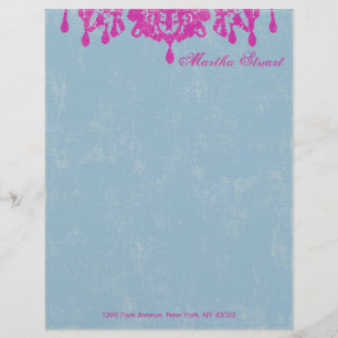 Coco Chandelier CHANGE COLOR ~ Letterhead Gepersonaliseerd Briefhoofd