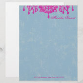 Coco Chandelier CHANGE COLOR ~ Letterhead Gepersonaliseerd Briefhoofd (Voorkant / Achterkant)