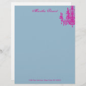 Coco Chandelier CHANGE COLOR ~ Letterhead Persoonlijk Briefhoofd (Voorkant / Achterkant)
