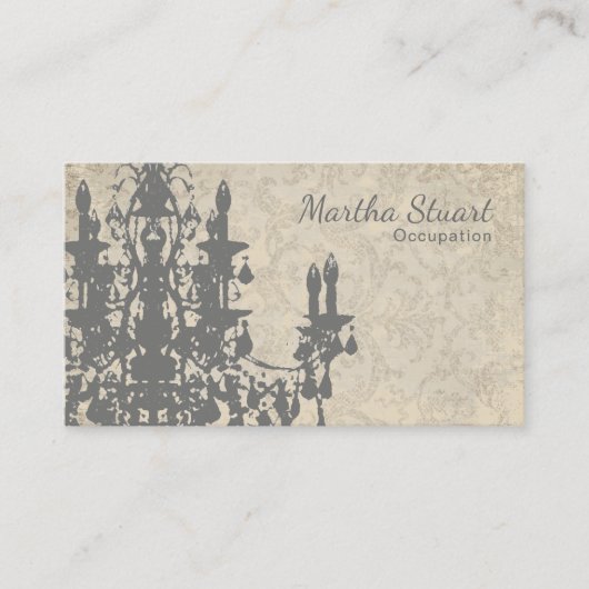 Coco Chandelier - CHANGE COLOR Visitekaartjes (Voorkant)