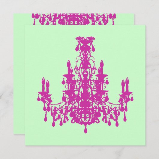 Coco Chandelier ~ Invitation (Devant / Derrière)