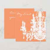 Coco Chandelier ~ Invitations / RSVP (Devant / Derrière)