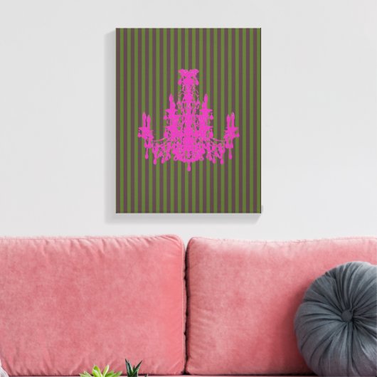 Coco Chandelier KLEUR & GROOTTE OPTIES - Canvas Afdruk (Insitu (Woonkamer))