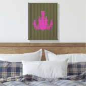 Coco Chandelier KLEUR & GROOTTE OPTIES - Canvas Afdruk (Insitu (Slaapkamer))