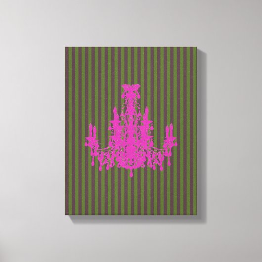 Coco Chandelier KLEUR & GROOTTE OPTIES - Canvas Afdruk (Voorkant)