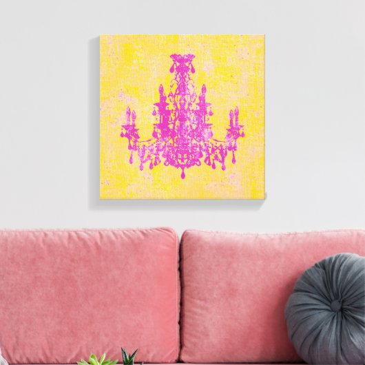 Coco Chandelier ~ Wrapped Canvas 75-inch dik (Insitu (Woonkamer))