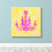 Coco Chandelier ~ Wrapped Canvas 75-inch dik (Insitu (Houten vloer))