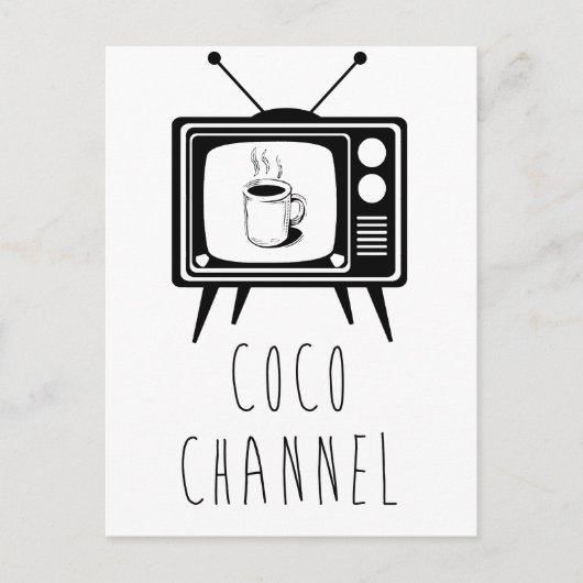 Coco Channel schattig, stijlvol Briefkaart (Voorkant)