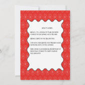 Coco chaud et cookies Invitation à échanger/échang (Dos)