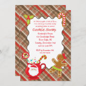 Coco chaud et cookies Invitation à échanger/échang (Devant / Derrière)