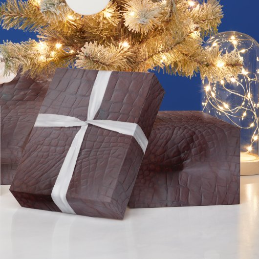 Coco Crocodile Faux Leather Cadeaupapier (Feestdagen)