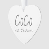 CoCo Date d'établissement Acrylique personnalisée (devant)