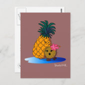 Coco- en BadappelBriefkaart Briefkaart (Voorkant / Achterkant)