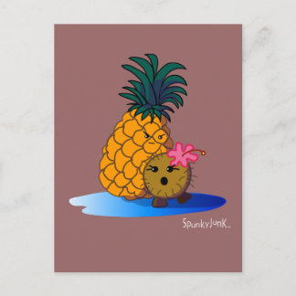 Coco- en BadappelBriefkaart Briefkaart