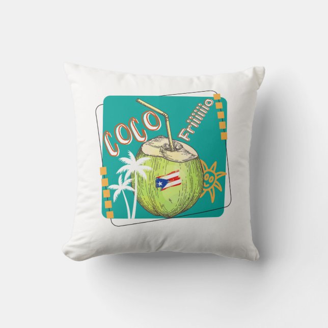 Coco frio Puerto Rico  Kussen (Voorkant)