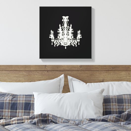 Coco Kroonluchter KLEUR / GROOTTE / STIJL OPTIES - Canvas Afdruk (Insitu (Slaapkamer))