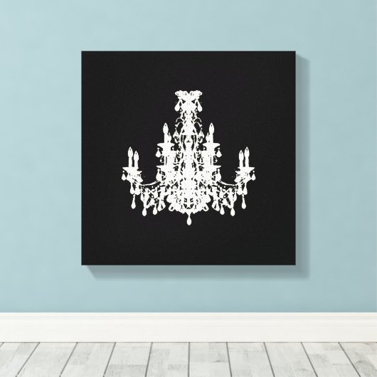 Coco Kroonluchter KLEUR / GROOTTE / STIJL OPTIES - Canvas Afdruk (Insitu (Houten vloer))