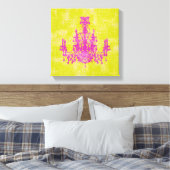 Coco kroonluchter ~ VERANDERINGSKLEUR 12x12.75"dik Canvas Afdruk (Insitu (Slaapkamer))