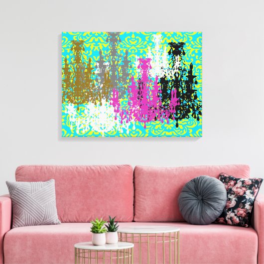 Coco kroonluchters ~ omwikkeld canvas .75" dik (Insitu (Woonkamer))