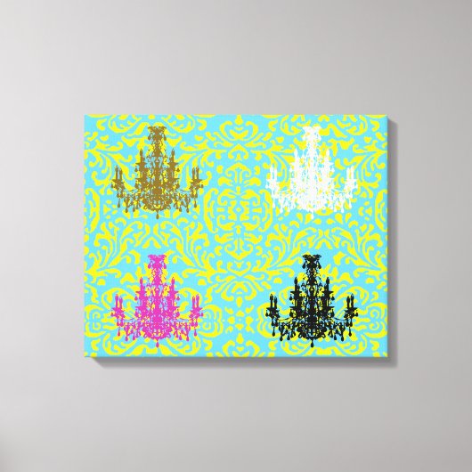 Coco kroonluchters ~ omwikkeld canvas .75" dik (Voorkant)