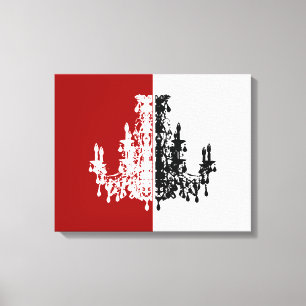 Coco kroonluchters ~ omwikkeld canvas .75" dik afdruk