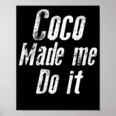 Coco liet me het grappig maken. poster (Voorkant)