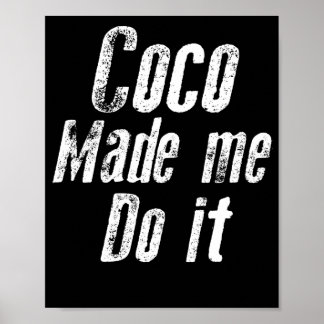 Coco liet me het grappig maken. poster