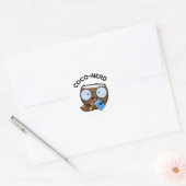 Coco-nerd Funny Fruit Coconut Pun Ronde Sticker (Envelop)