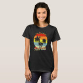 Coco Plum Beach Florida Retro Tropical Palm Trees T-shirt (Voorkant volledig)