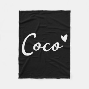 Coco Schattig Hart Grappige Oma Moederdag Fleece Deken