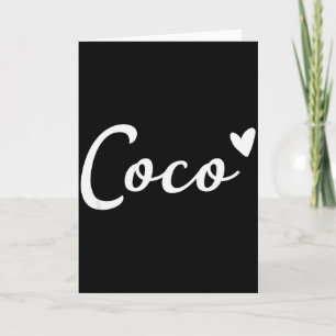 Coco Schattig Hart Grappige Oma Moederdag Kaart