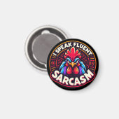 "CoCo the Witty Rooster" Magnet Magneet (Voorkant / Achterkant)