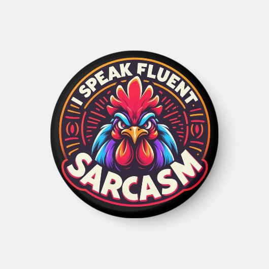 "CoCo the Witty Rooster" Magnet Magneet (Voorkant)