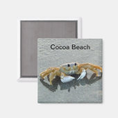 Cocoa Beach Crab Magnet Photo Floride (Recto/Verso)