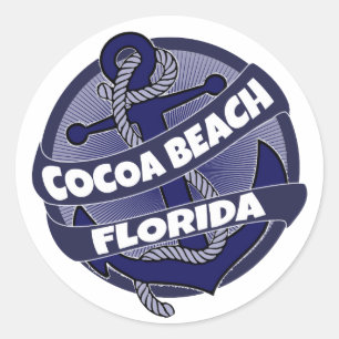 Cocoa Beach Florida autocollants d'ancrage tourbil