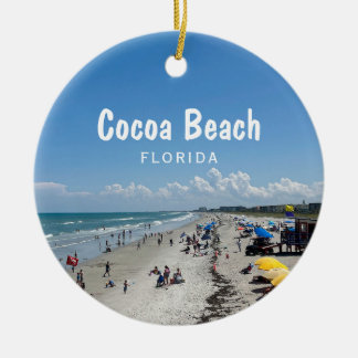 Cocoa Beach, Florida beach scene foto Keramisch Ornament