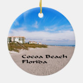Cocoa Beach Florida Keramisch Ornament (Achterkant)