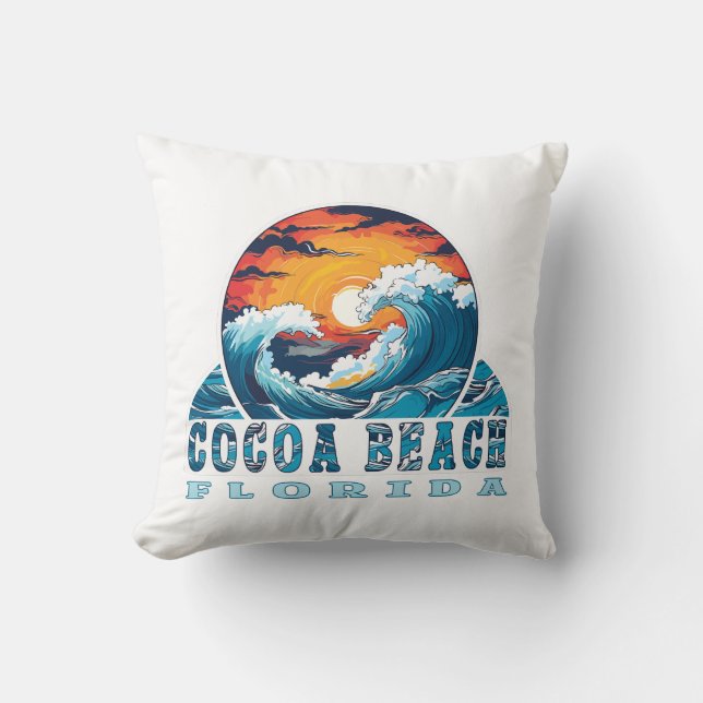 Cocoa Beach Florida Kussen (Voorkant)