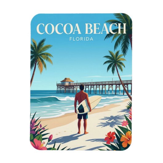 Cocoa Beach Florida Magneet (Verticaal)