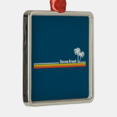 Cocoa Beach Florida Metalen Ornament (Rechts)