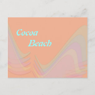 Cocoa Beach Florida Pastel Wings Ansichtkaart Briefkaart
