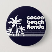 Cocoa Beach Florida Ronde Button 7,6 Cm (Voorkant)