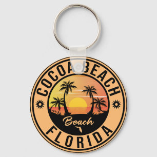Cocoa Beach Florida souvenir Beach Vintage Travel Sleutelhanger