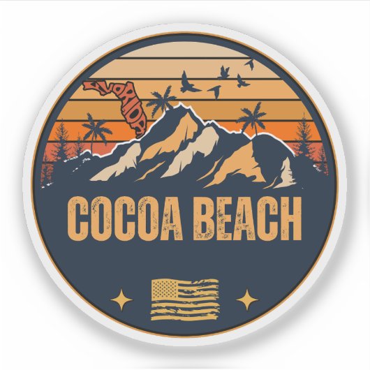 Cocoa Beach, Florida Sticker (Voorkant)